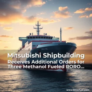 Read more about the article Mitsubishi Shipbuilding Receives Additional Orders for Three Methanol  Fueled RORO Cargo Ships