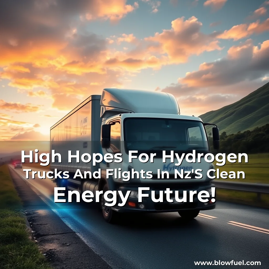 You are currently viewing High Hopes For Hydrogen Trucks And Flights In Nz’S Clean Energy Future!