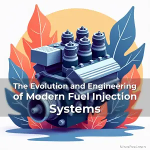 Artistic representation for The Evolution and Engineering of Modern Fuel Injection Systems