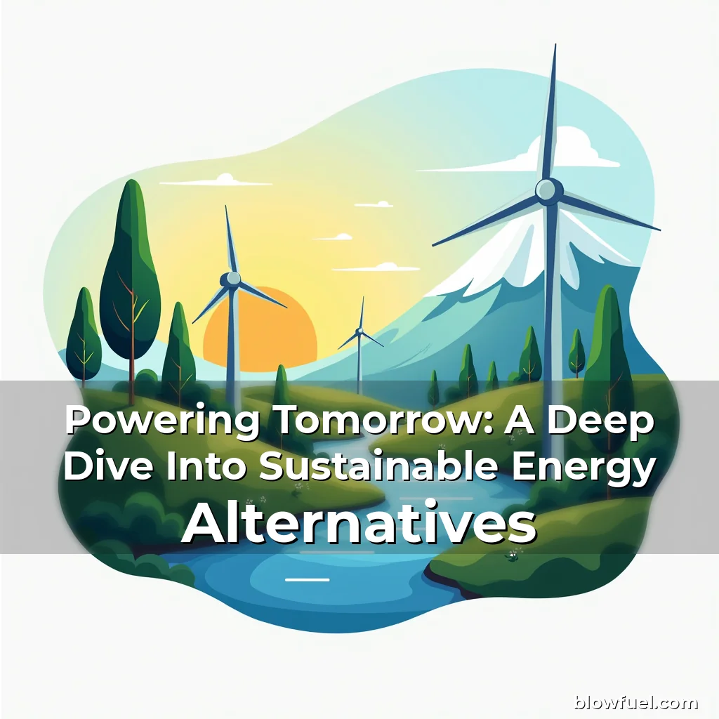 Read more about the article Powering Tomorrow: A Deep Dive Into Sustainable Energy Alternatives